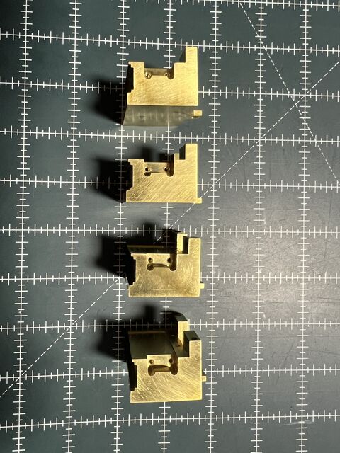 Small brass milled parts
