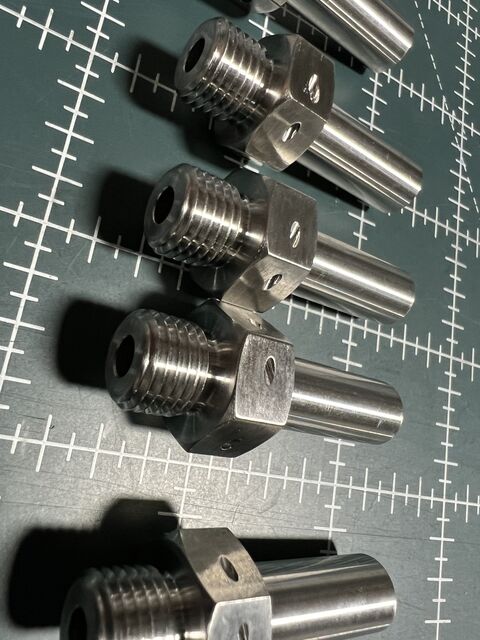 Turned stainless fittings