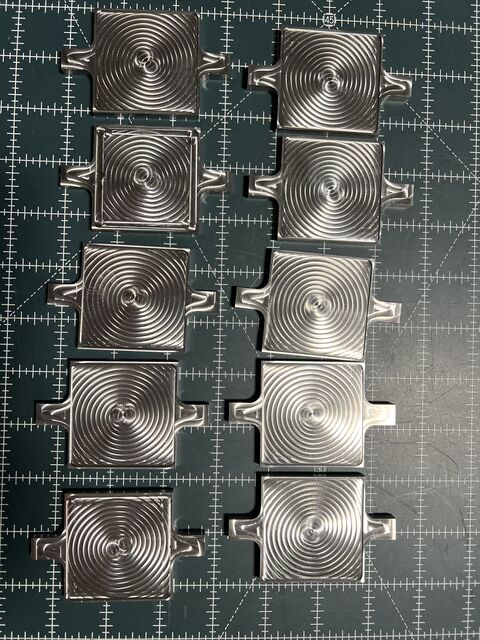 Milled aluminum parts with surfaced pockets
