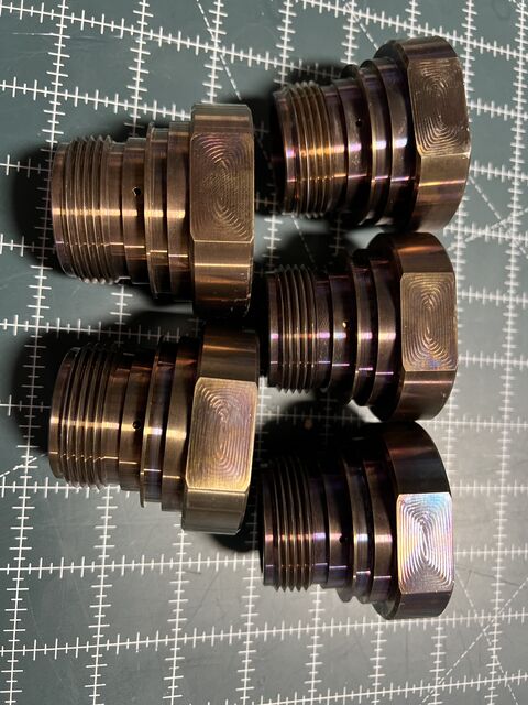 Turned bronze fittings