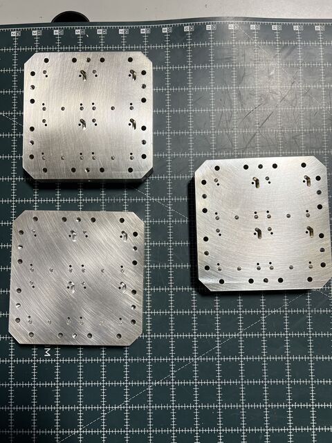 Drilled aluminum plates